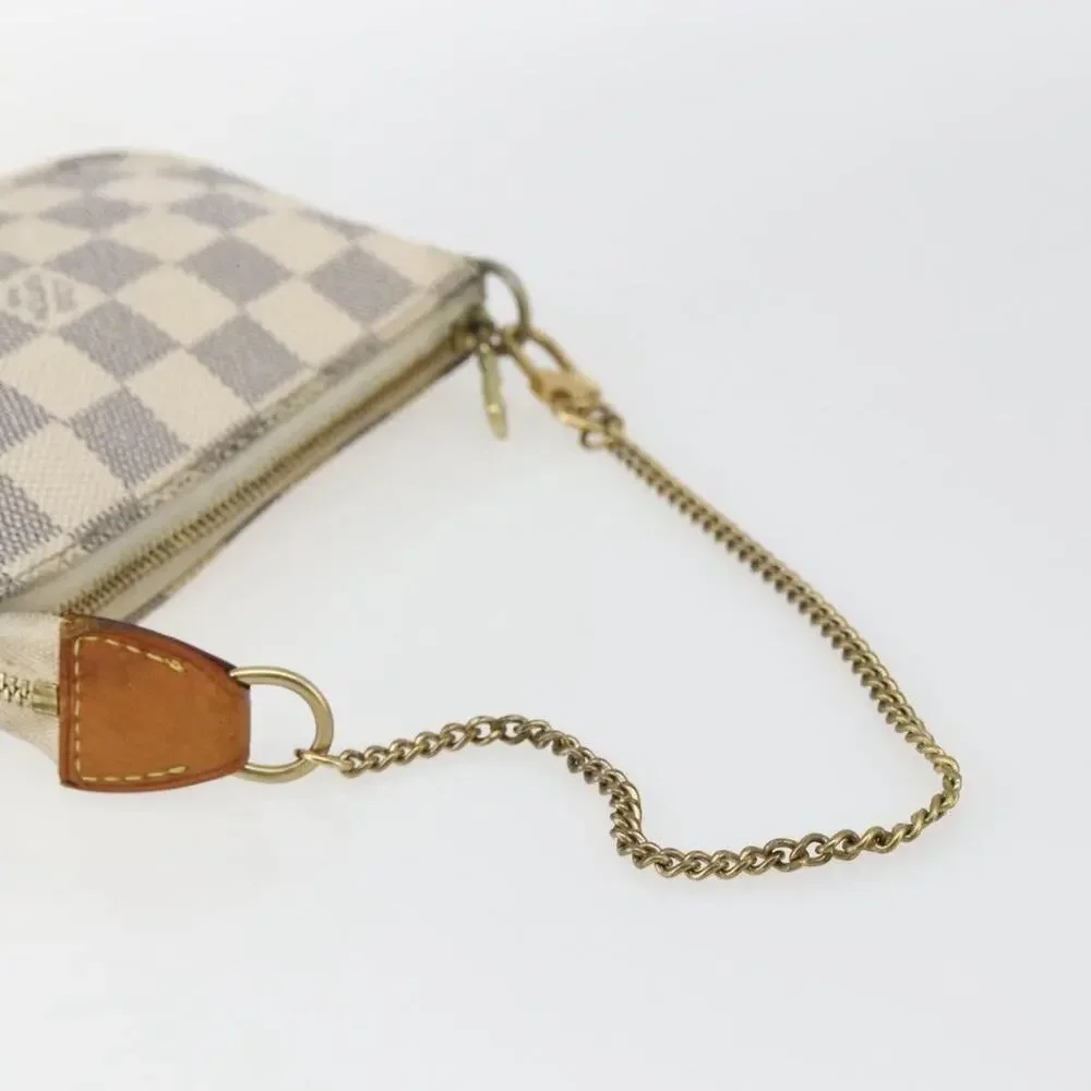 Louis Vuitton Damier Azur Mini Pochette Accessoires Pouch White